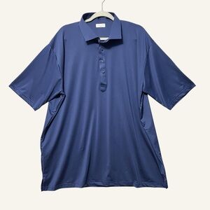 Collars & Co. Featherweight Relaxed Dress Collar Polo Size 2X-Large Navy